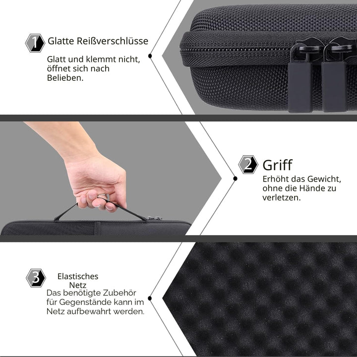 co2CREA case Harte reiseschutzhülle Etui Tasche für Logitech MX Mechanical Mini Wireless Illuminated