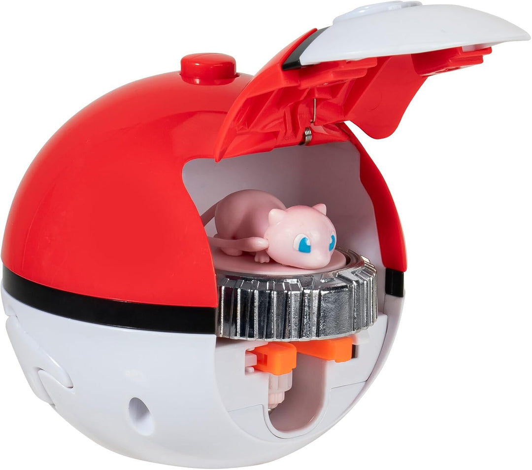Pokémon PKW4403 - Battle Spinner - Arena mit Mew und Pikachu, offizielles Pokémon Spielset