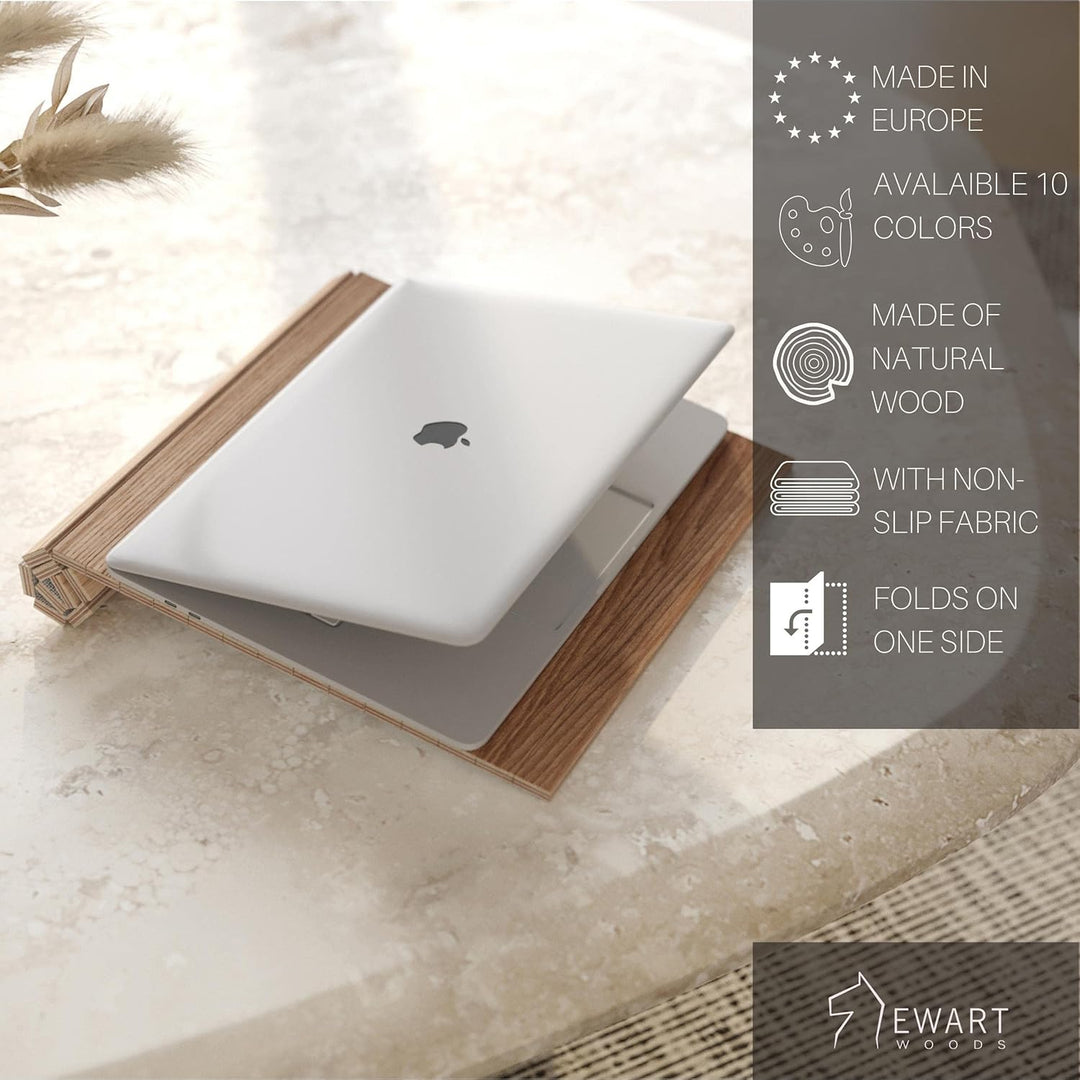EWART WOODS Armrest Covers Made of Wood, Sofa Shelf, Coaster, Sofa Tray 2. Light Brown, Light Brown