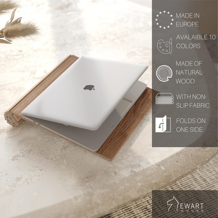 EWART WOODS Armrest Covers Made of Wood, Sofa Shelf, Coaster, Sofa Tray 2. Light Brown, Light Brown