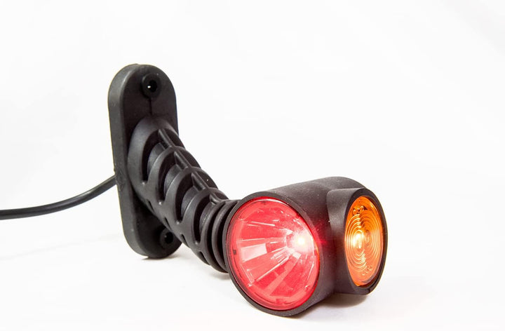 2 x LED Gummi Begrenzungsleuchte Seitenleuchte 12V 24V mit E-Prüfzeichen Positionsleuchte Auto LKW P
