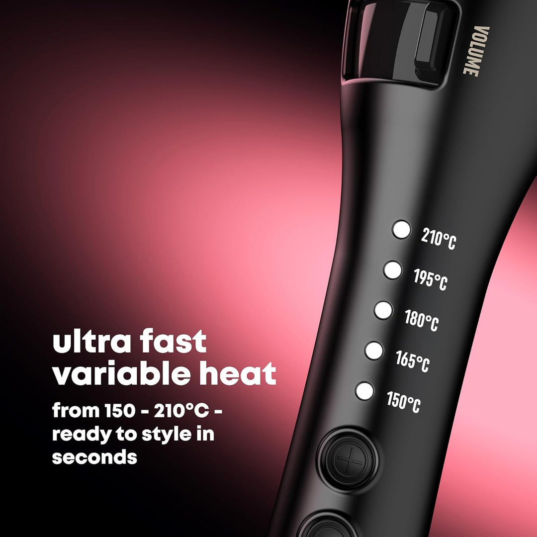 REVAMP Volume & Shape Keramik Hot Brush Styler - 38 mm runde beheizte Rundbürste, Ionen mit Progloss