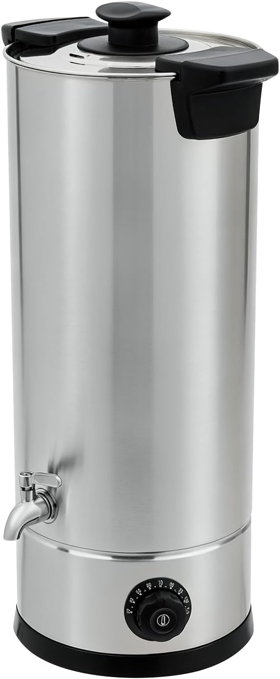Wachsschmelzer 9L 1800W, beheizter Wachs-Schmelztopf aus Edelstahl 0-110°C | 304 Edelstahl + PP, Iso