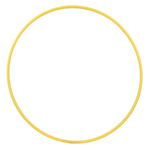 HOOPOMANIA Hula Hoop Rohling 16mm [Ø60/70/80/90/100cm - HDPE] – Hula Hoop selbst gestalten Gelb Ø90c