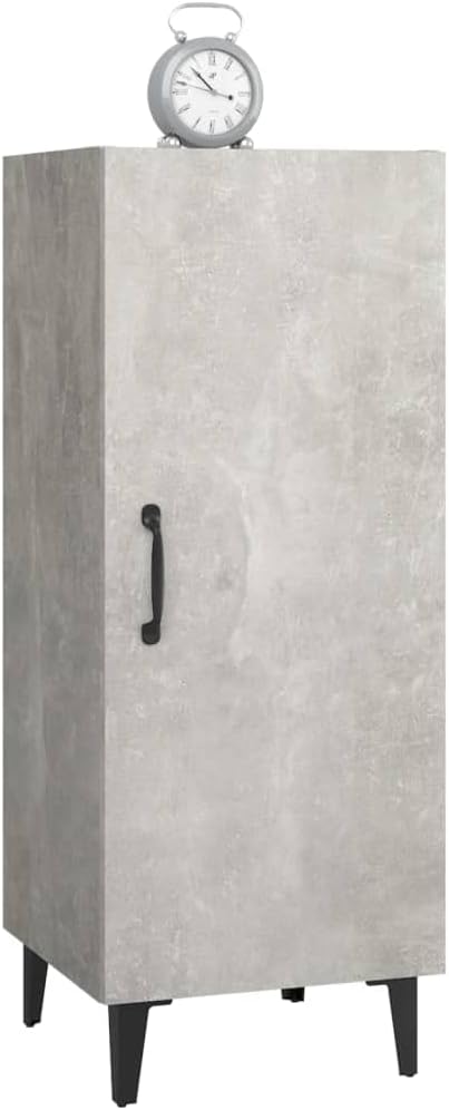 Sideboard Betongrau 34,5x34x90 cm Buffet Schrank Klein Kleine Kommode Kommoden & Sideboards Flur Kom