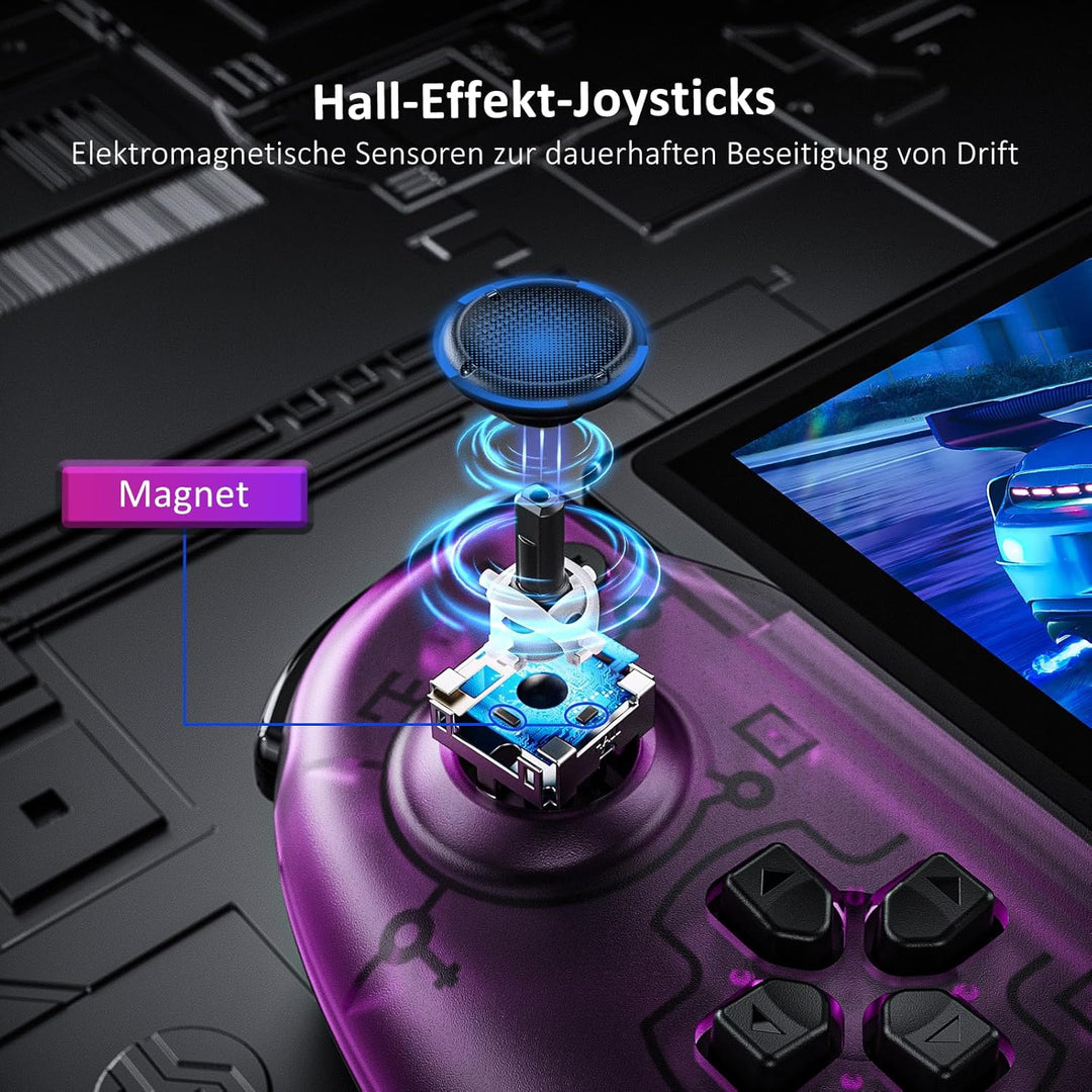 NexiGo Hall Effect Gripcon mit Ständer und HDMI-Ausgang für TV-Docking, Hall-Sensing-Joystick für Sw