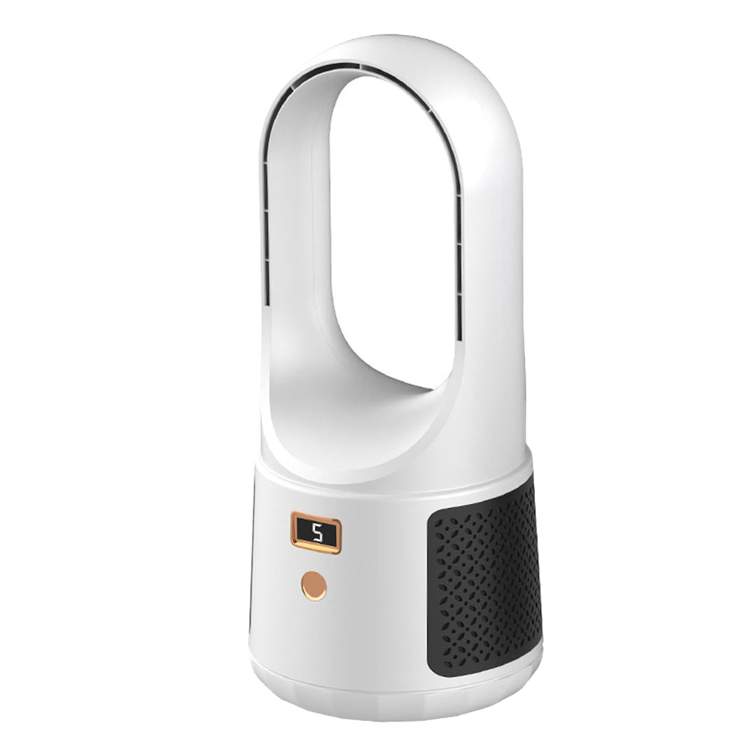 Srliya Turmventilator, Flügellos, 6-Gang-Modus, USB-Aufladung, LED-Anzeige, Geräuscharmer Tischventi
