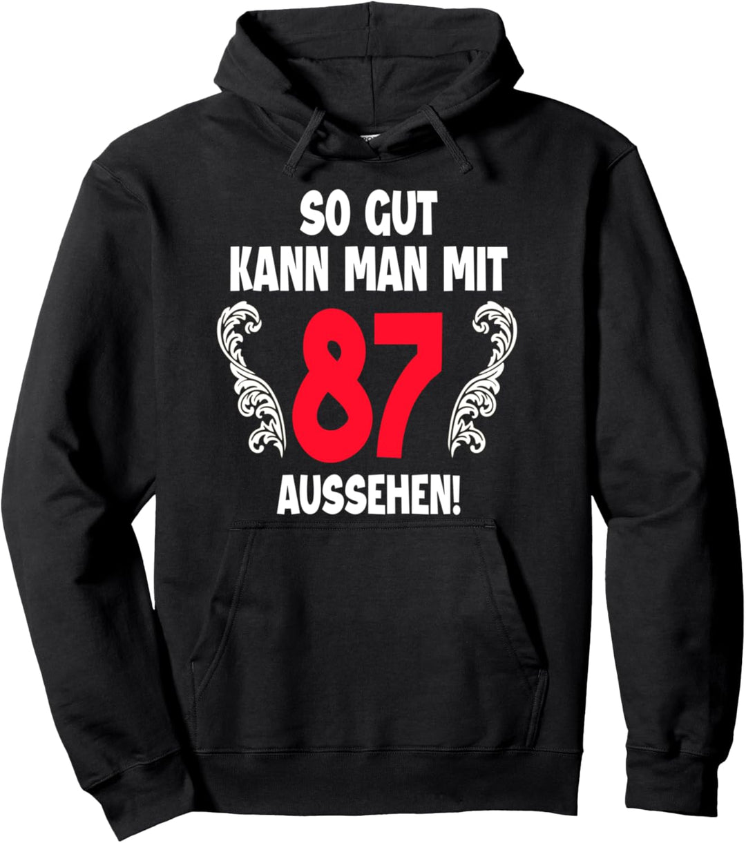 87 Jahre Mann Frau Geboren 1935 Feier Party 87. Geburtstag Pullover Hoodie
