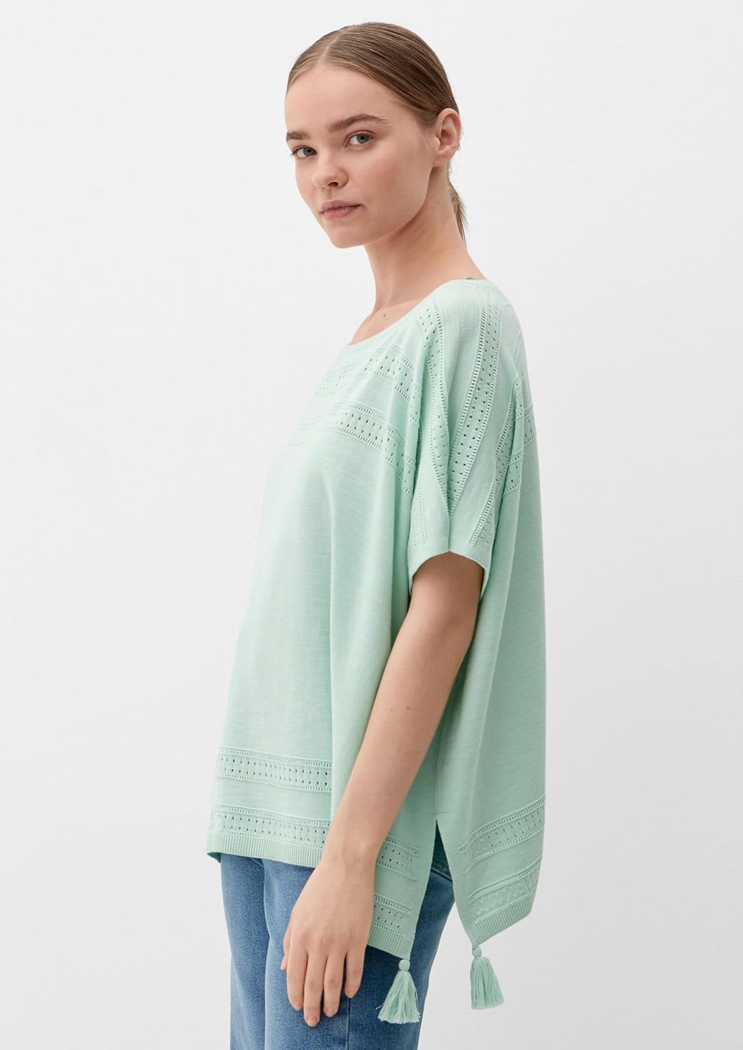 s.Oliver Poncho aus Viskosemix, Grün 6502