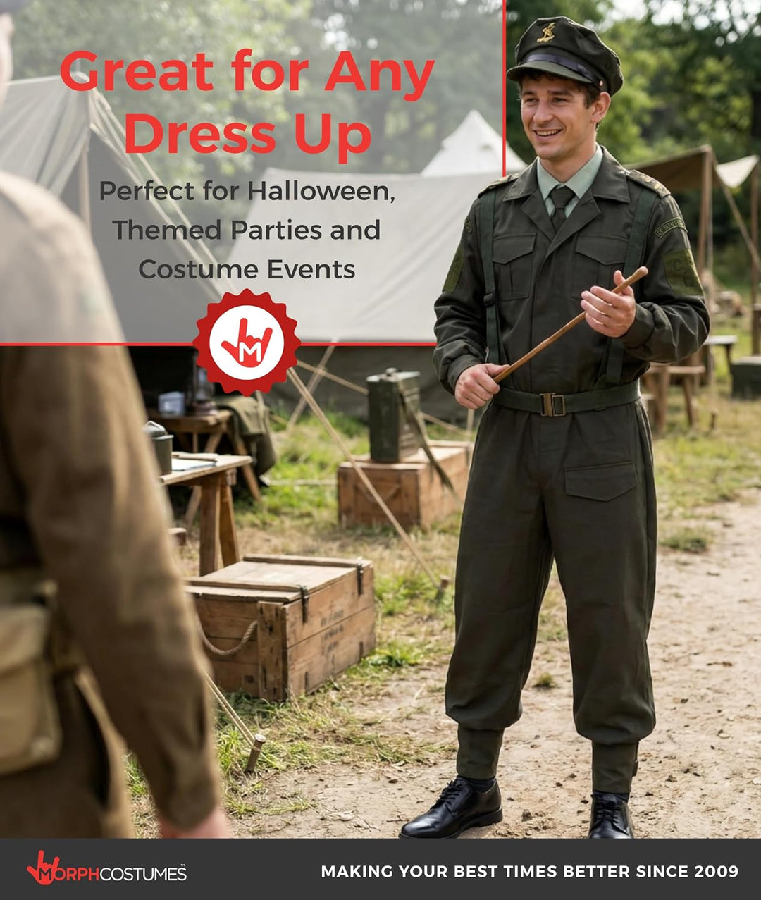 Fun Shack Militär Kostüm Herren, Militär Uniform Herren, Militär Anzug Herren, Kostüm Herren Army, S