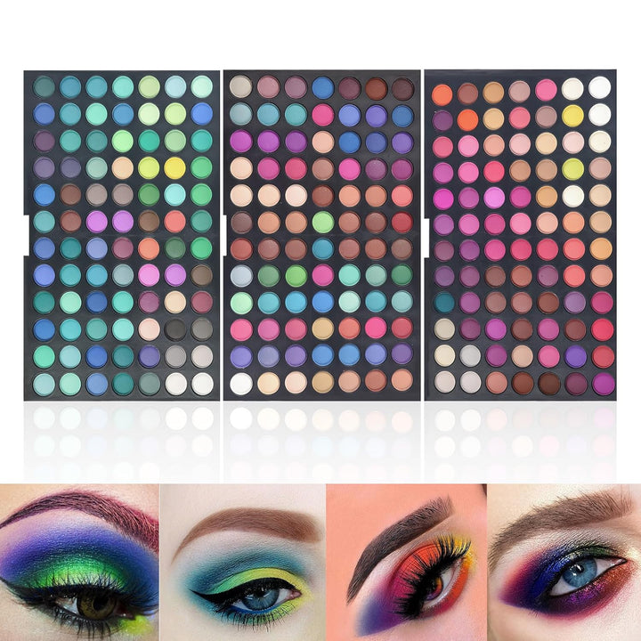 FantasyDay Profi 252 Farben Hochpigmentierte Warme Natürliche Matt Schminke Lidschatten Palette Make
