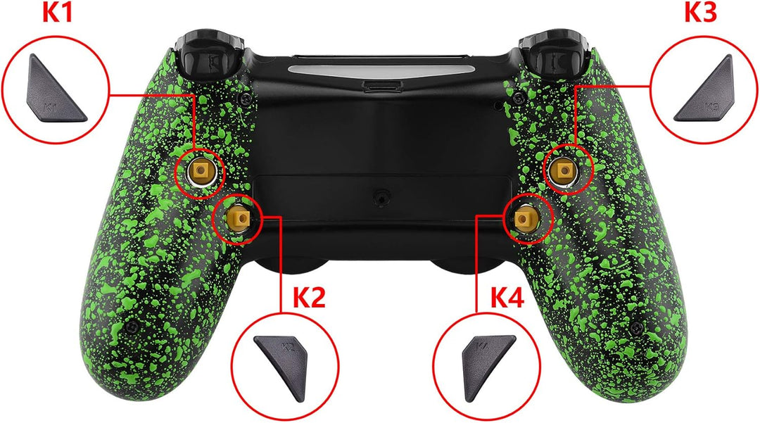 eXtremeRate Programmierbar Dawn Remap Kit für ps4 Controller, Rückseite Hülle Gehäuse Case&Upgrade-B
