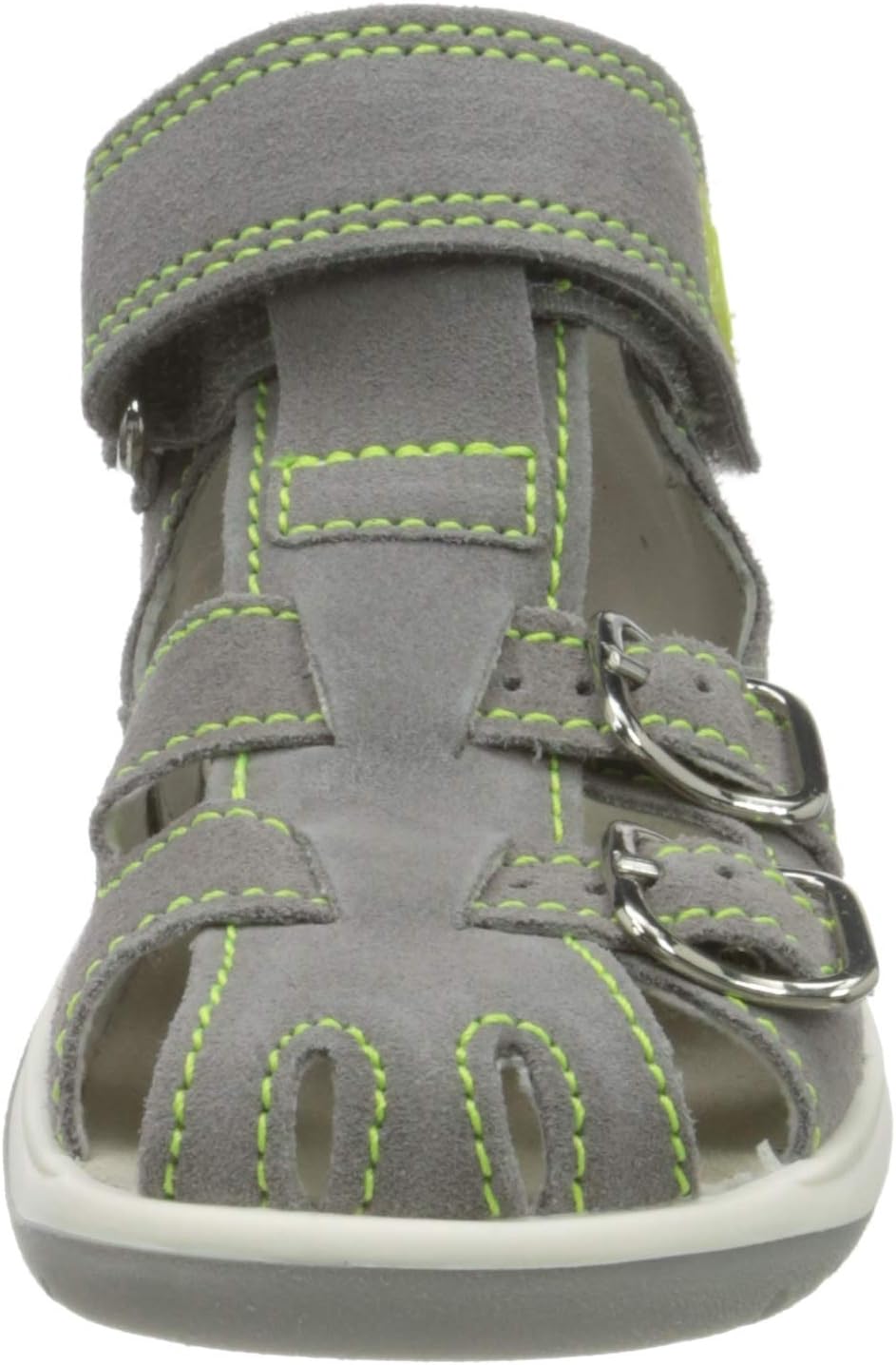 Richter Jungen Babel Geschlossene Sandalen 24 EU Grau Stone Neon Yellow 6601, 24 EU Grau Stone Neon