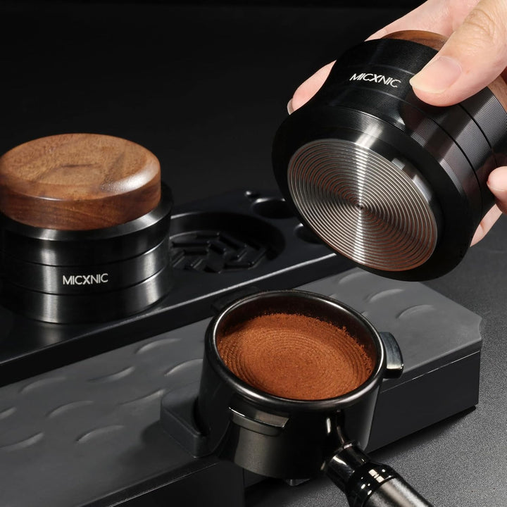 Palm Tamper 51mm, Federbelastet Kaffee Tamper für DeLonghi 51mm Siebträger, Self Leveling Espresso T