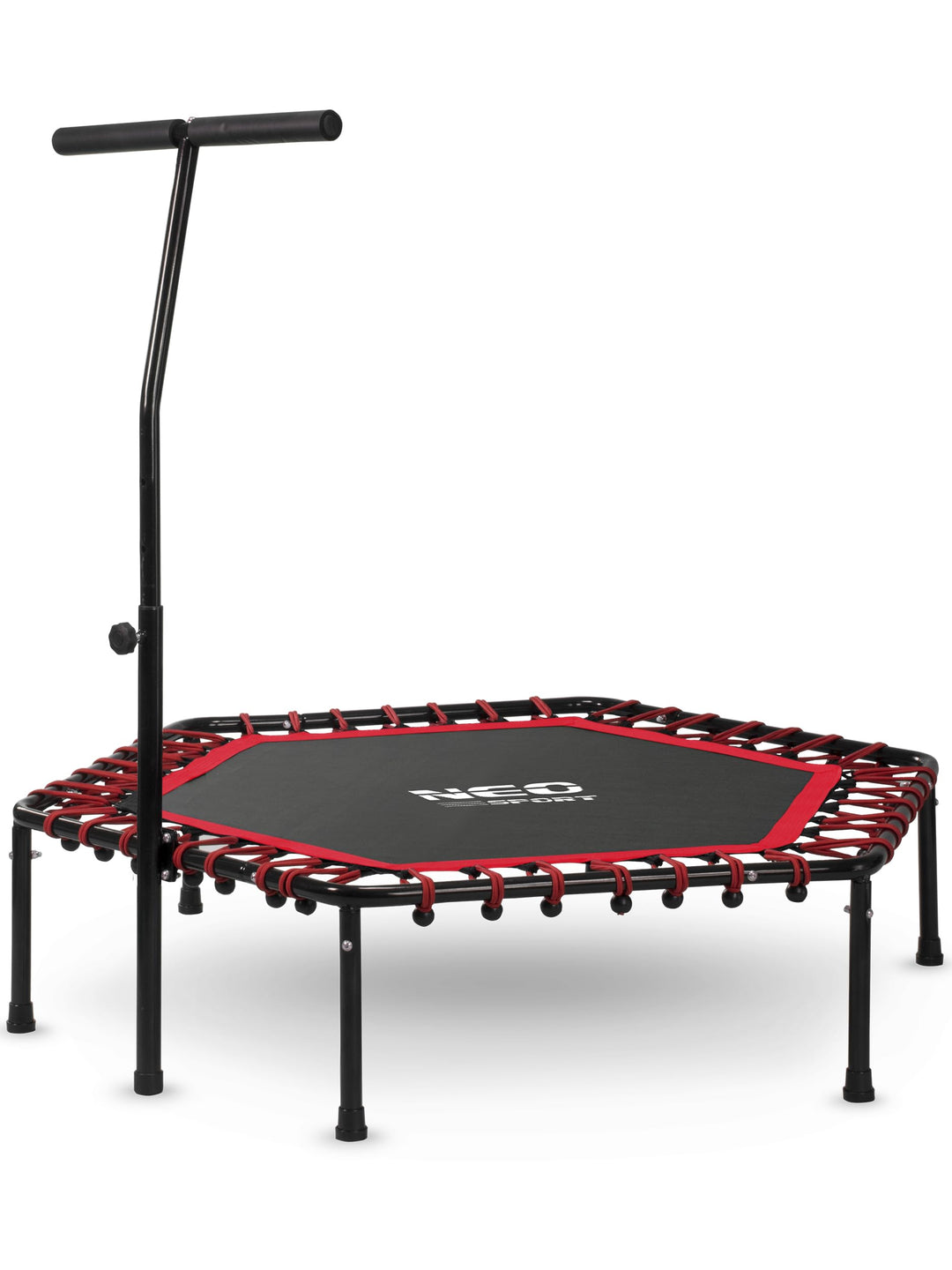 Neo-Sport Fitness Trampolin Klein Mit Höhenverstellbarem Haltegriff Mini Jumping Trampolin Erwachsen