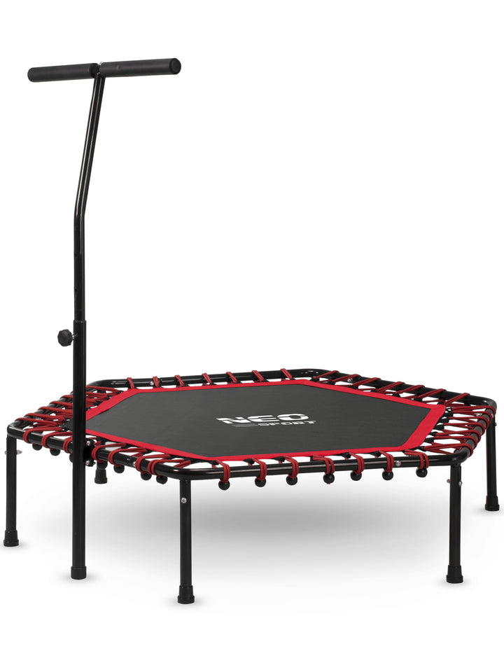 Neo-Sport Fitness Trampolin Klein Mit Höhenverstellbarem Haltegriff Mini Jumping Trampolin Erwachsen