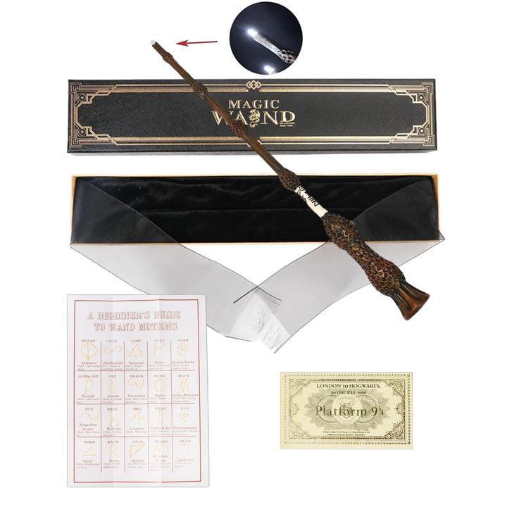 Zauberstab Harry Potter-Dumbledore Zauberstab mit Licht und Sound aus Kunststoff mit Patronus-Projek