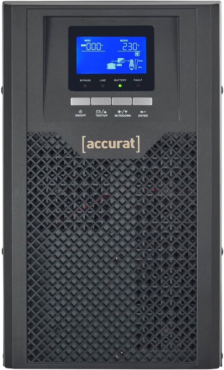 Accurat UPS Unterbrechungsfrei Stromversorgung Guard 2000-2000VA /1800W, AC, LCD, RS232, Batterieküh