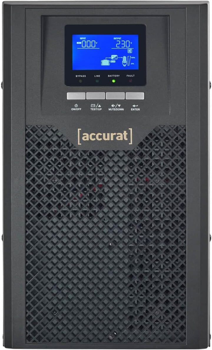 Accurat UPS Unterbrechungsfrei Stromversorgung Guard 2000-2000VA /1800W, AC, LCD, RS232, Batterieküh