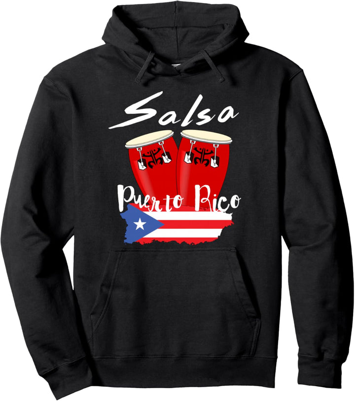 Salsa de Puerto Rico, Boricua Puerto Rican Pride T-shirt Pullover Hoodie