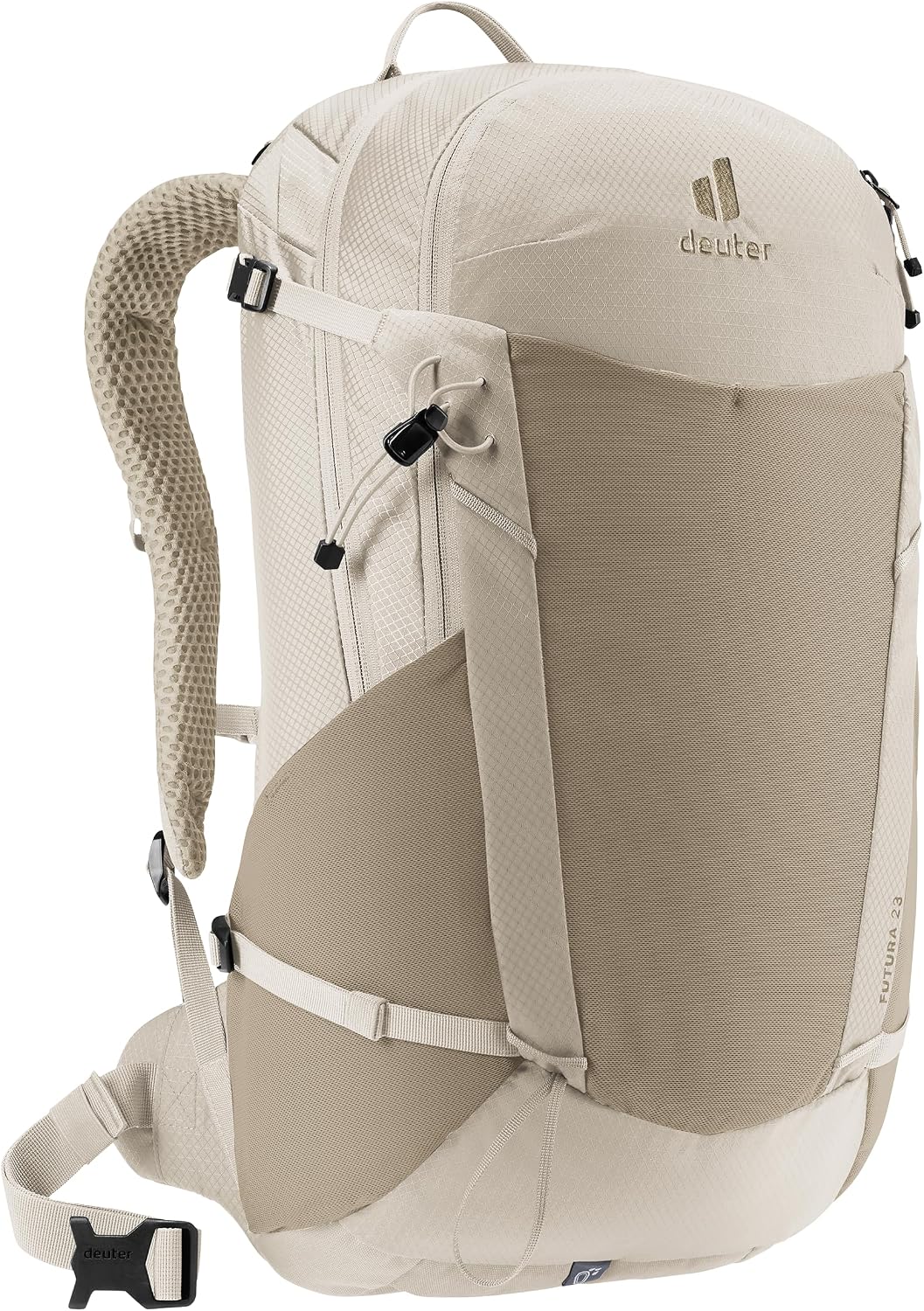 deuter Futura 23 Wanderrucksack mit Netzrücken &amp; Regenhülle Greystone-alu, Greystone-alu