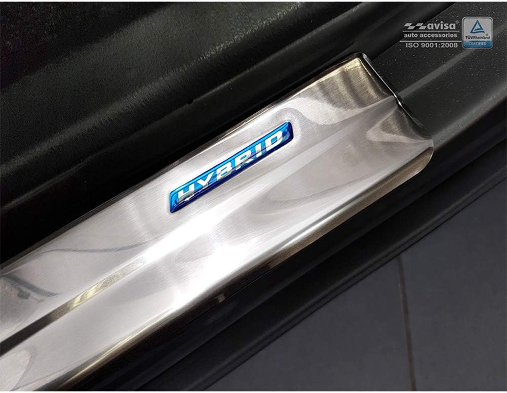 Avisa INOX Door sill Protectors Compatible with Toyota C-HR 2016-2019 & Facelift 2019- & RAV4 IV FL