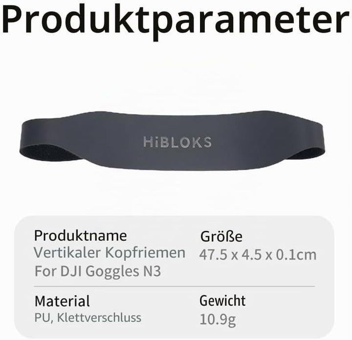 Kopfband-Gurt für DJI Goggles N3, einfach zu tragen, bequem, Kopfband-Gürtel, Dekompressionskopfband