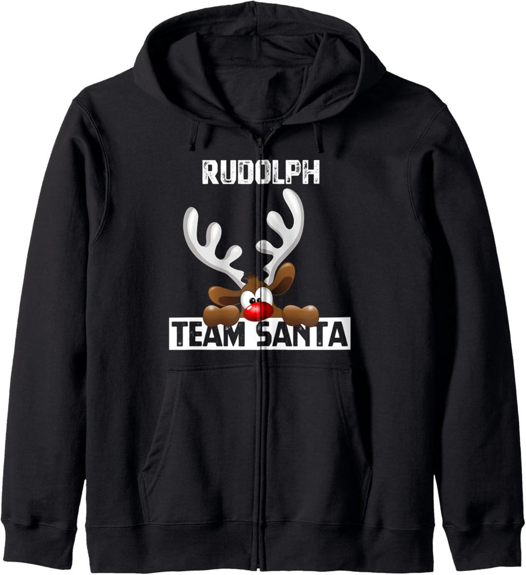 Team Rudolph Santa Rentier, Perfect Christmas Costume Ugly Kapuzenjacke