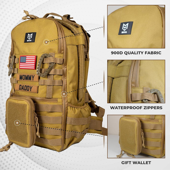 Mossa tactical baby gear Braun, Braun