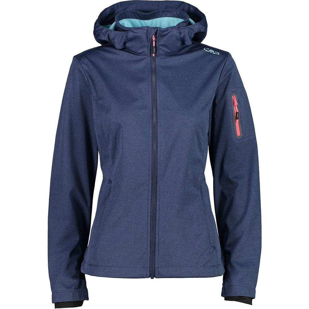 CMP Damen Windproof And Waterproof Softshell Jacket Wp 7.000 Jacke 34 Blue Mel., 34 Blue Mel.