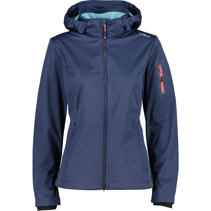 CMP Damen Windproof And Waterproof Softshell Jacket Wp 7.000 Jacke 34 Blue Mel., 34 Blue Mel.
