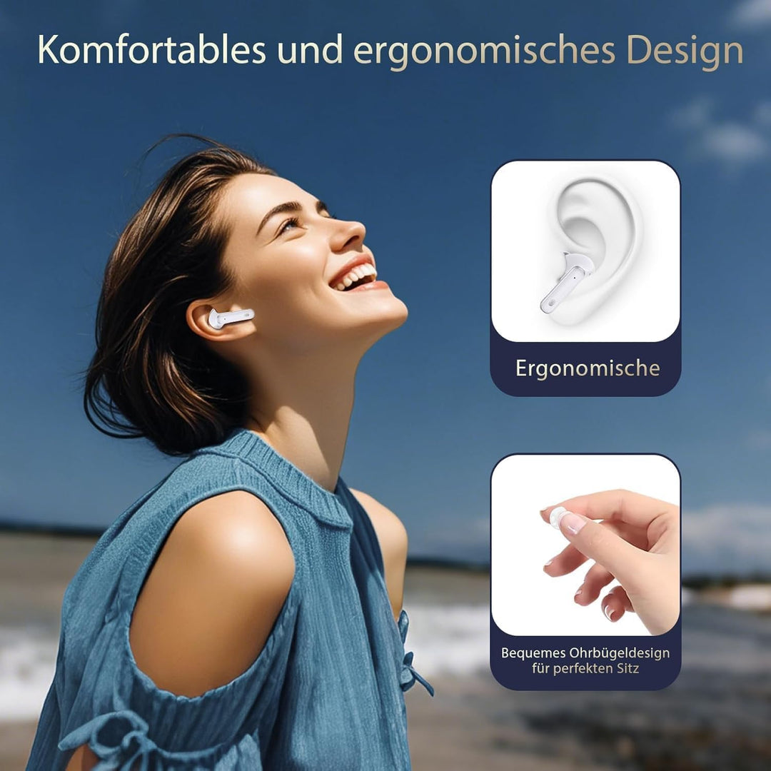 KI Übersetzer Kopfhörer Echtzeit 188 Sprachen, 4-in-1 Bluetooth 6.1 Übersetzungskopfhörer 36 Std Spi
