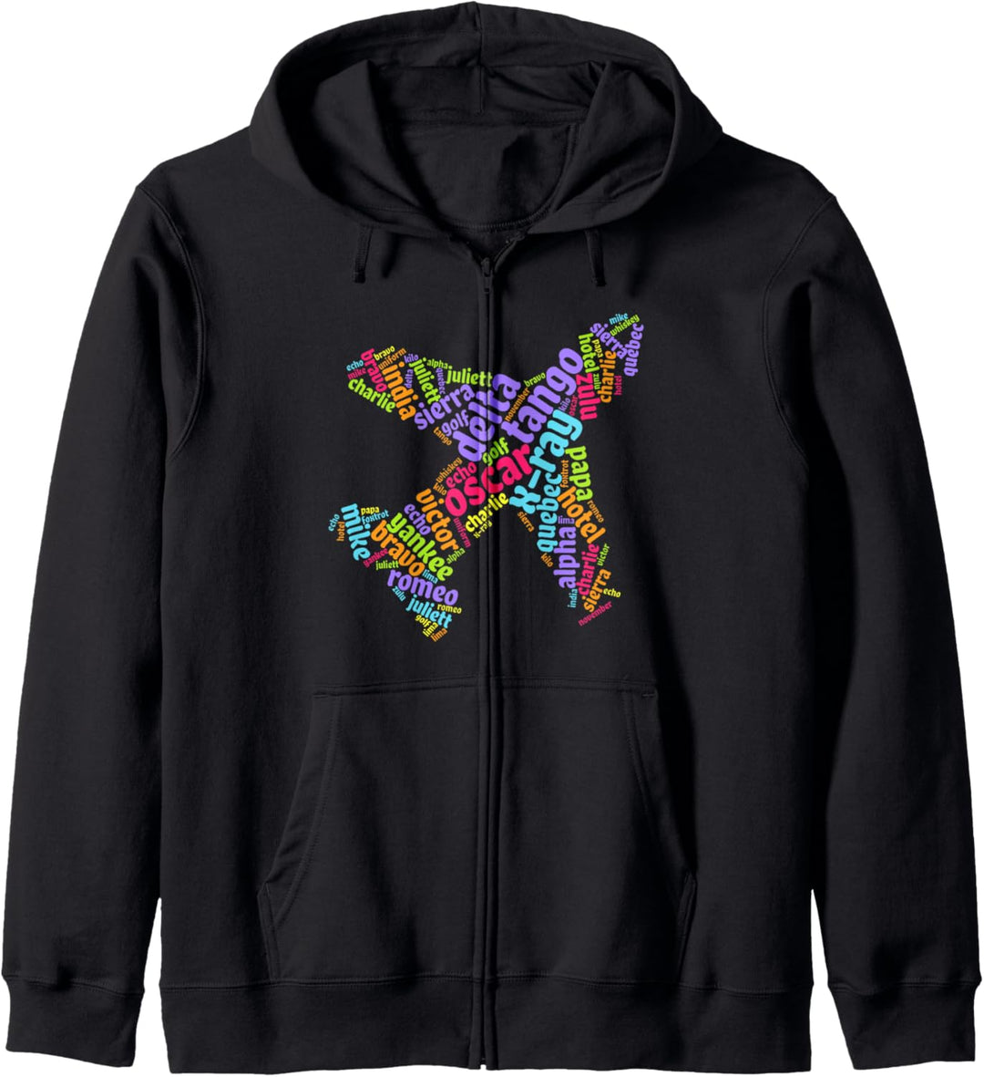 Flugzeug Pilotenalphabet Pilot Flugschüler Flugschule Kapuzenjacke