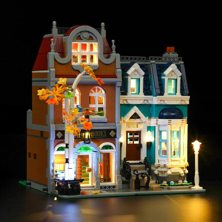 LIGHTAILING Licht-Set Kompatibel Mit Lego 10270 Creator Expert Bookshop Bausteinen Modell：Fernbedien