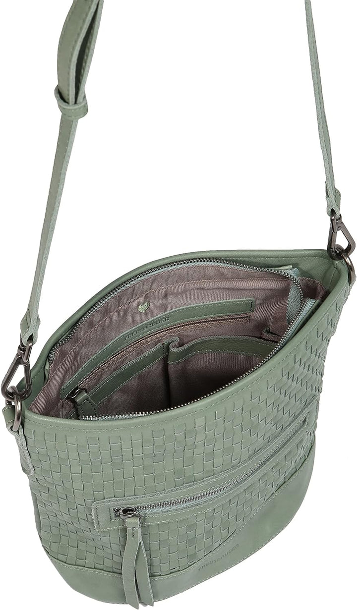 FREDsBRUDER Tasche Sunrise mit Label-Applikationen Einheitsgrösse Sea Green, Einheitsgrösse Sea Gree