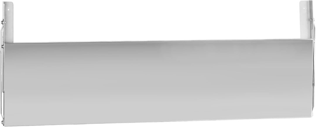 Mahlzeit Edelstahl Wandregal | 120 x 30 cm | Hängeregal, Klappbar | Silber | Ablage Edelstahl Regal