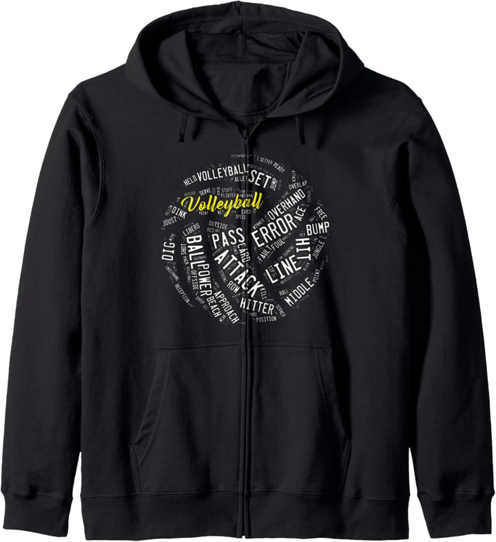 Volleyball spieler - Retro-Stil Kapuzenjacke