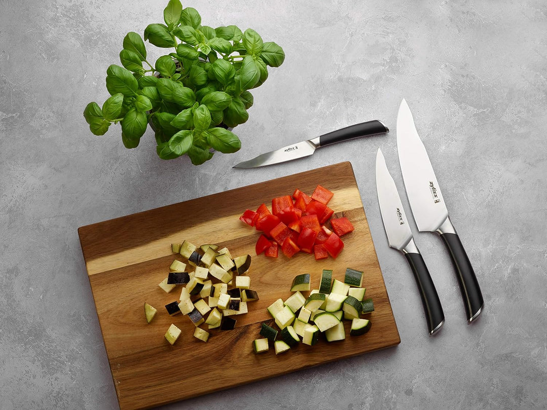 Zyliss Comfort Pro 11cm Gemüsemesser, Schälmesser, Extra Scharfe Deutscher Edelstahl, Antibakteriell