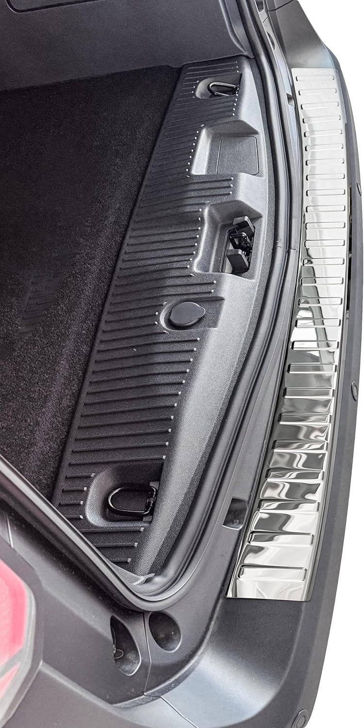 RECAMBO Ladekantenschutz Edelstahl kompatibel für Ford Tourneo Courier 2 | BJ ab 2023 - Hochglanz po