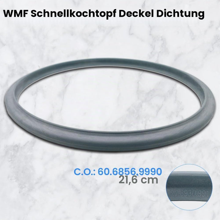 Anakel Home Ersatzteil Dichtungsring 60.6856.9990 für WMF, 22cm Schnellkochtopf Silikon Dichtung für
