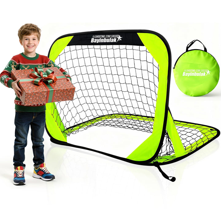 bayinbulak Fussballtor für Kinder Mini Fussballtor Pop-up Fussballtor x1 3.3&
