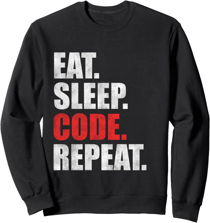 Eat Sleep Code Repeat Informatiker Sweatshirt