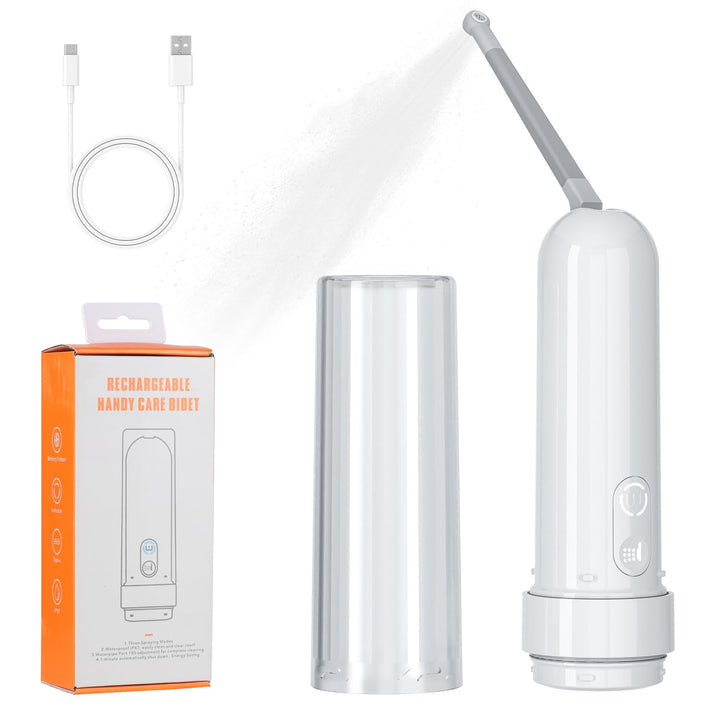 Po Dusche Wiederaufladbares tragbares Reise-Bidet 180ML, IPX7 wasserdichtes elektrisches Bidet Spray