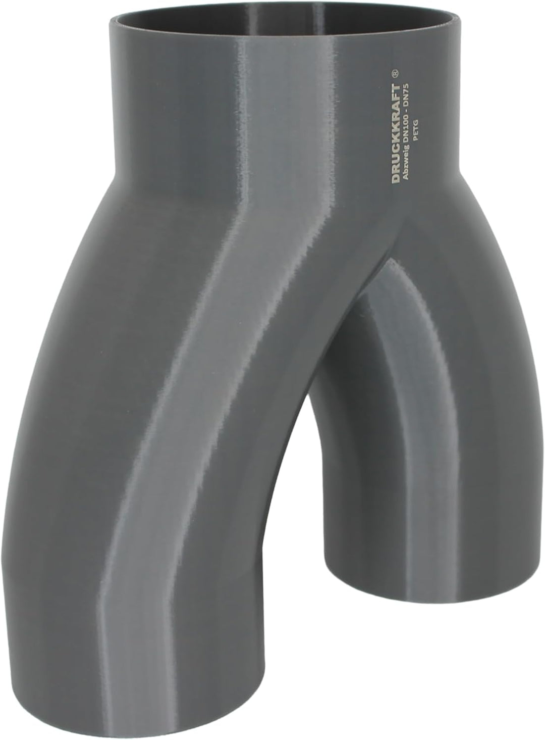 DRUCKKRAFT 2-Wege Abzweig Rohr DN100 - DN75 | Abzweigstück | Y-Verteiler | Absauganlage | Rohrverbin