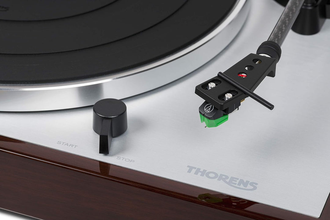 Thorens TD 402 DD Plattenspieler Nussbaum Hochglanz Single, Single