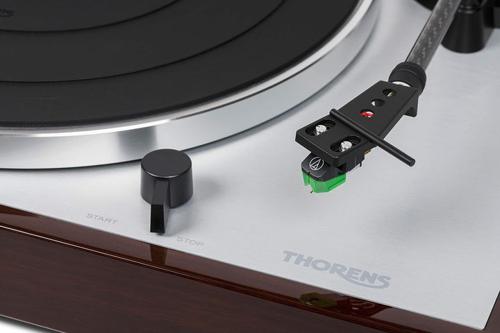 Thorens TD 402 DD Plattenspieler Nussbaum Hochglanz Single, Single
