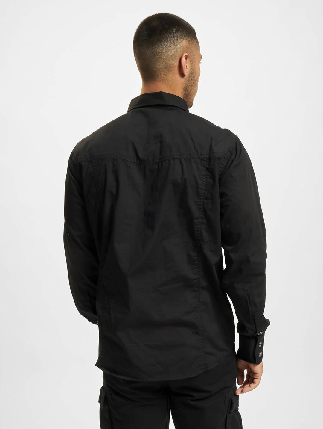 Brandit Men Slim Shirt Herren Hemd 4005 S Schwarz, S Schwarz
