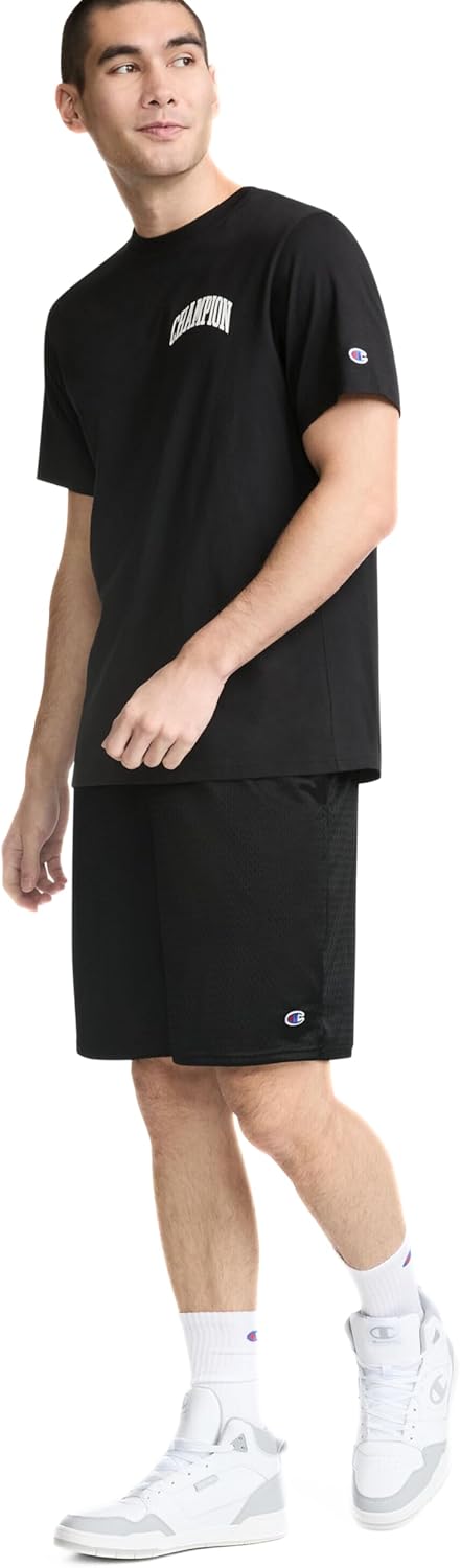 Champion Herren Lange Netz Taschen Shorts XXL Schwarz, XXL Schwarz