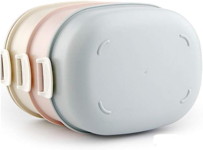Edelstahl Thermobehälter für Essen, Speisegefäss Warmhaltebox, Essenbehälter 3 Etagen Transportbehäl