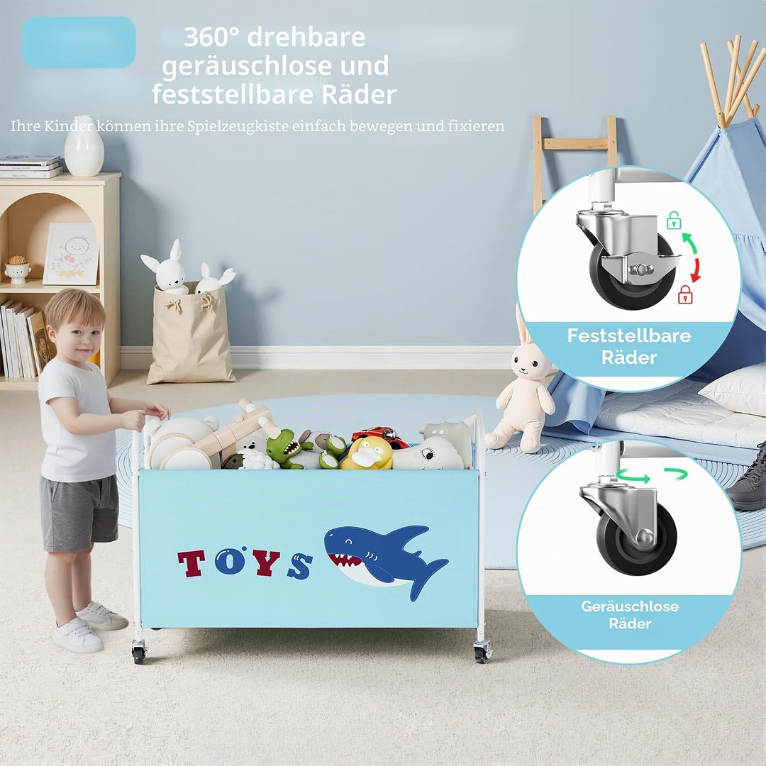 GRANNY SAYS Spielzeugkiste mit Rollen, Extra Gross Aufbewahrungsbox Kinder, Aufbewahrung Kinderzimme